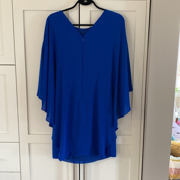 Halston Heritage Cape Sleeveless Dress - Picture 6 of 9